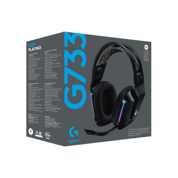 Audifono Gamer Logitech G733 Inalambrico Negro